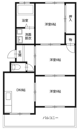 豊浜マンションの物件間取画像